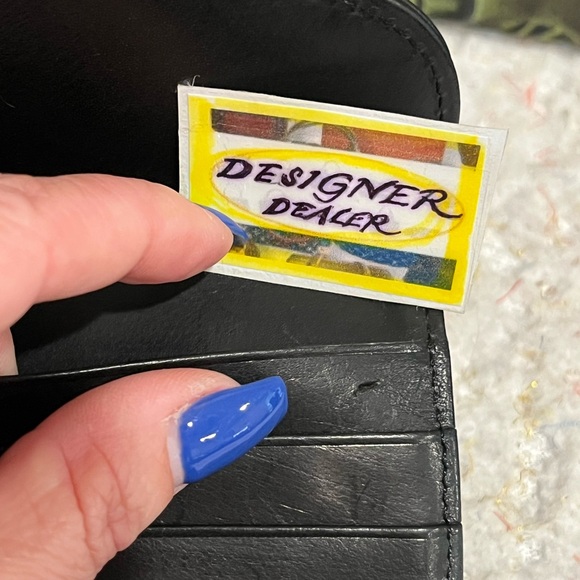 COACH Vintage Legacy Black Leather Trifold  Wallet Good Condition - Picture 5 of 12